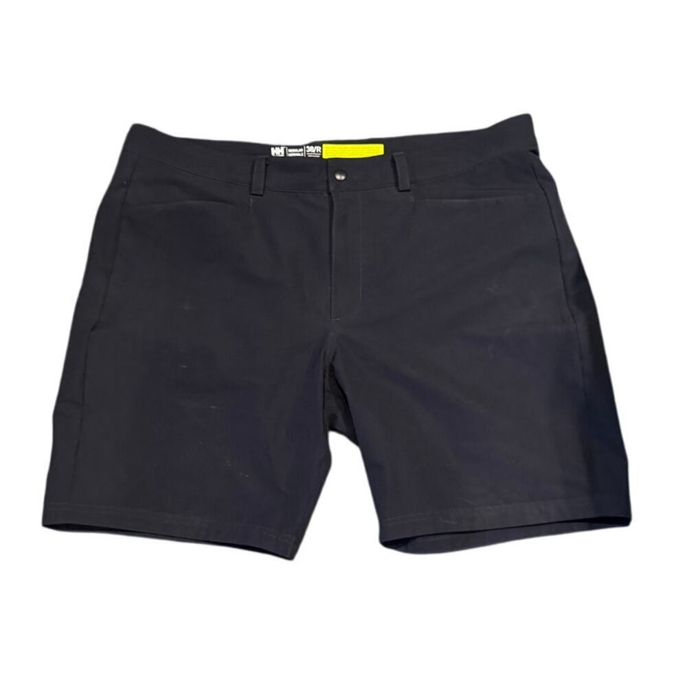 Helly Hansen Men's Performance Shorts Sz 38 Regular Navy, UPF 50+Stretch Fabric
